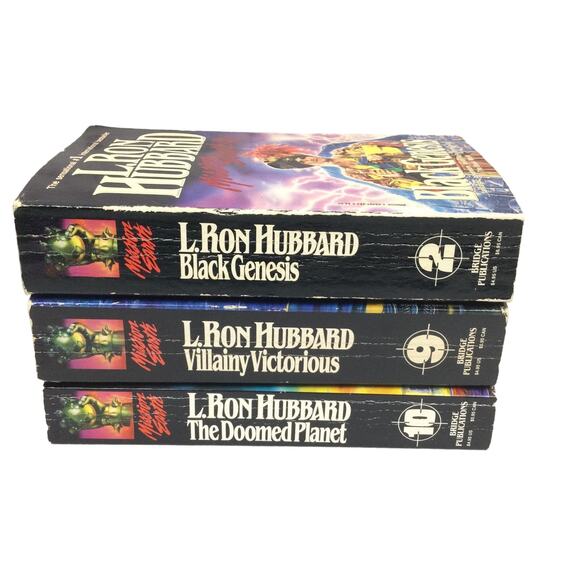 L Ron Hubbard Mission Earth 2 Black Genesis Three Book Paperback Bundle - Picture 2 of 12